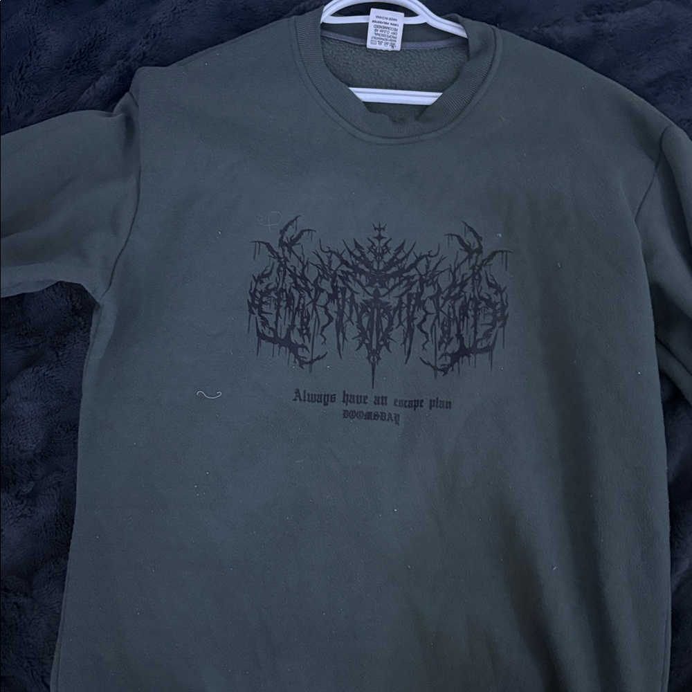 Green Graphic Sweatshirt